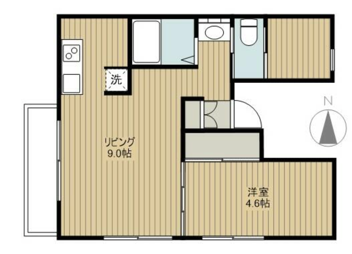 クヒオNAKANOBUの間取り図
